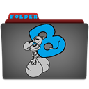 folder icon diddl leter B
